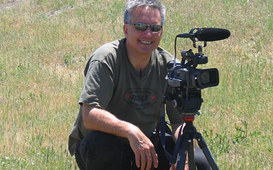 Producer Director Greg Lehman on location, photo